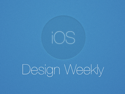 iOS Design Weekly design ios ipad iphone newsletter