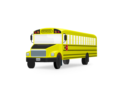 School Bus icon ipad school