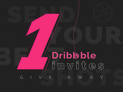 One dribbble invites design ui
