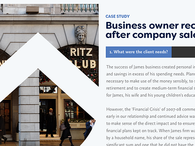 Case Study & Mask blue imagery modern typography ui web wordpress