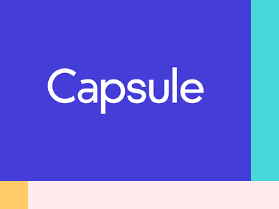 Capsule Brand Refresh brand branding clean logo marketing website