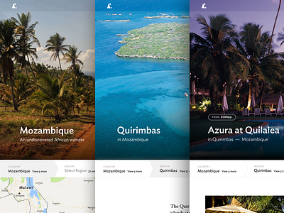 Far and Wild destination pages