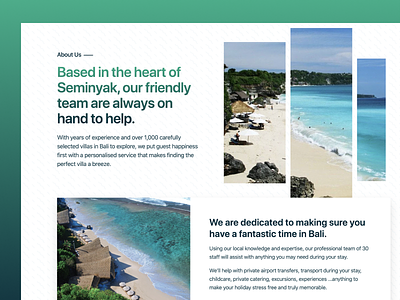 About us page design adventure clean club studio gradient minimal travel web design