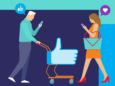 Engagement Metrics: Effects of Like editorial facebook illustration instagram social media vector
