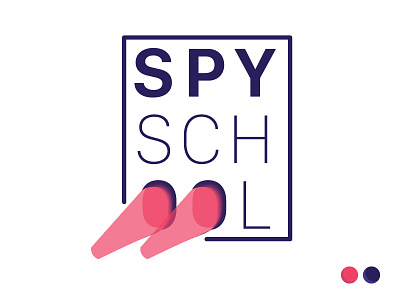 Spy School challenge dribbble flashlight light logo playoff spy