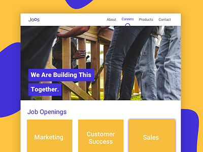 Joos Career branding career design logo ui ux web webpage