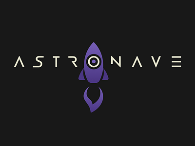 Astronave - logo branding design figma icon logo minimalist typography