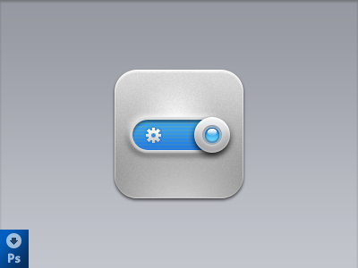 iOS icon ( Download PSD ) button download freebie icon ios iphone psd settings slider