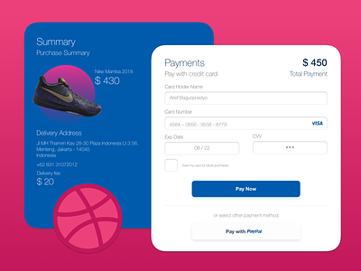 Daily UI 002 Credit Card Checkout checkout page daily ui 002 hello hello dribbble payment form ui ux website