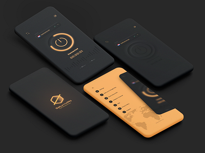 SaturnVPN App | UI/UX Design [Dark Mode] II