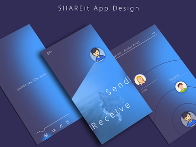 SHAREit App UI Designing