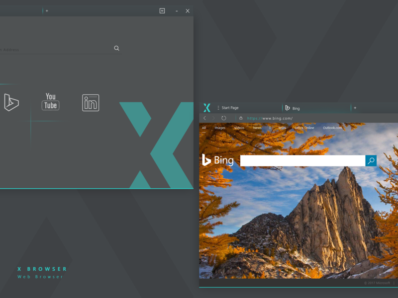 X Browser UI Design by Masoud Omidian on Dribbble
