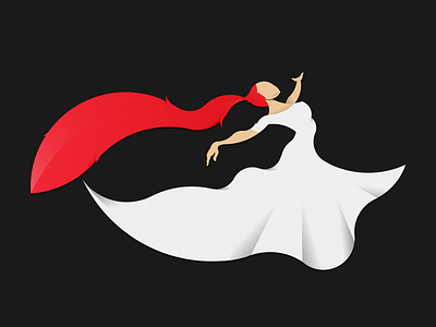 Sama [Whirling Dancer] 2d artwork culture dance dancer drawing illustration illustrator iran iranian model persian photoshop redhead sama sufi sufi whirling whirling dancer