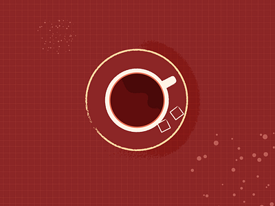 Coffee break abstract artwork coffee coffee cup graphic design illustration object red