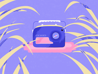 Radio abstract artwork chill colors design graphic design illustration inspiration nature radio vector