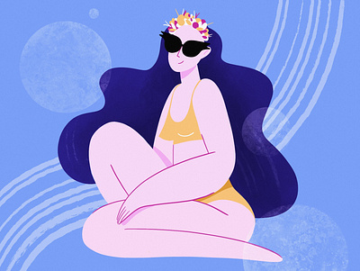 Body Positive body chill colors girl illustration inspiration optimistic positive summer woman
