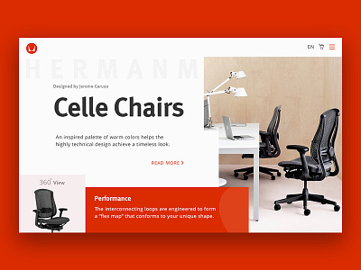 Herman Miller Product Detail Page | Concept Design concept hermanmiller landing ui web webdesign webpage website