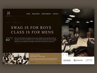 N-Gents Landing Page - Website