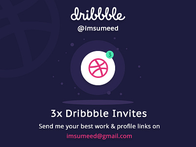 3 Dribbble Invites