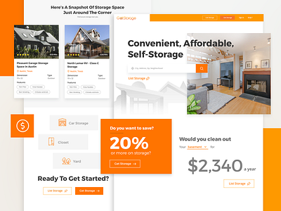 Get Storage - Affordable Storage blog clean concept design landingpage simple ui ux web webdesign website