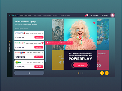 Match3 Landing Page Concept Loren Carter