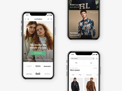 Homepage and Product Listing Exploration design ecommerce ecommerce business ecommerce design makereign mobile ui ux web