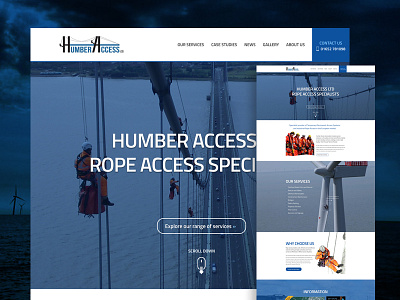 Humber Access - Website Snippet climbing minimal ui website design