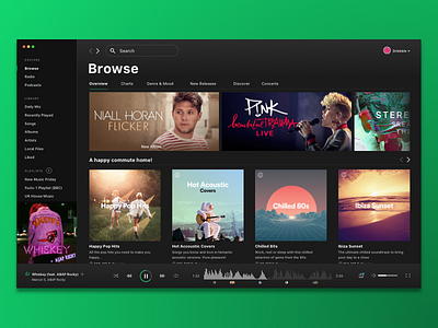 Daily UI Challenge #009 — Spotify Music Player audio daily ui music music player redesign spotify ui ux
