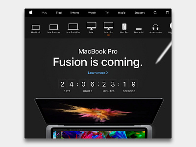 Daily UI Challenge #014 — Countdown apple countdown daily ui daily ui 14 ecommerce graphic design interface macbook pro ui ux web design