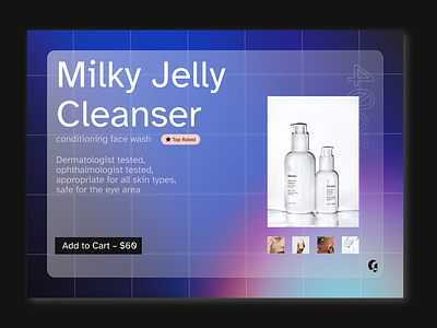 Glossier E Com Single Item dailyui dailyui012 dailyuichallenge design design a day glossier item page minimal shower ui