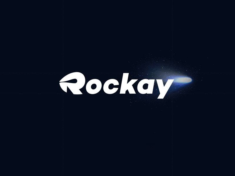 Rockay logo brand branding comet coming soon identity logo rock run sneaker sneakers speed type