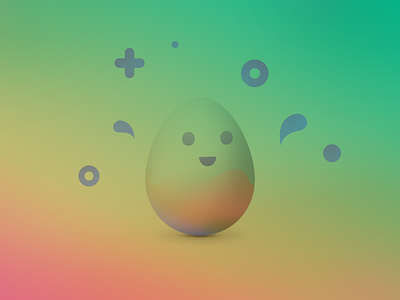 BornCute born design egg gifts gradient graphic icon kids minimal surprise