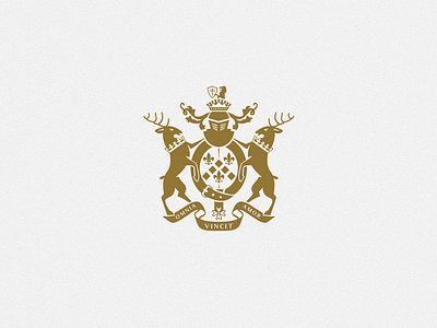 Omnia Vincit Amor emblem heraldry logo marakas retro sign symbol