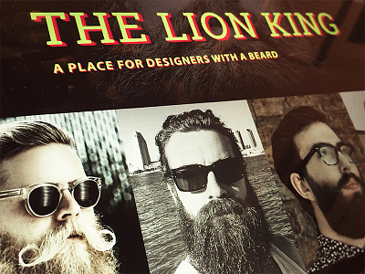 Lion king beard design designers eyal israel lion ui ux web