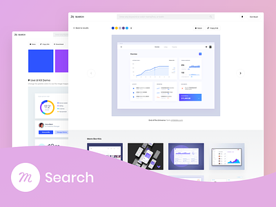 Introducing Muzli Search: What if you were endlessly inspired? animation branding color design feed gif icon illustration images invision logo mobile muzli search typography ui ux web website
