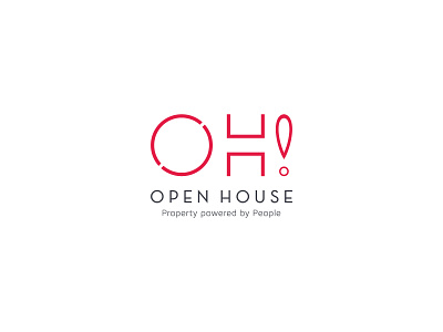 Open House brand design branding creative design graphic design logo logo design minimal typography