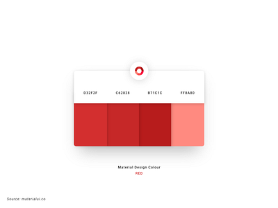 Material Design Color Palette | Red