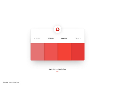 Material Design Color Palette | Red - 1 adobe xd color design material design material ui palette red