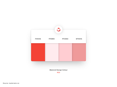 Material Design Color Palette | Red - 2 adobe xd color design material design material ui palette