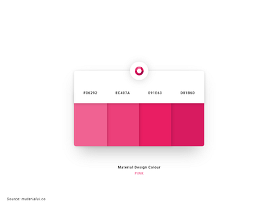 Material Design Color Palette | PINK 0.1 adobe xd design material design material ui palette pink