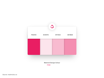 Material Design Color Palette | PINK 0.2 adobe xd color design material design material ui palette ui vector