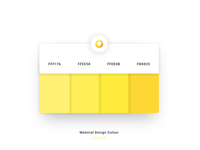 YELLOW | Material Design Color Palette adobe xd color color scheme colorful design material design material ui palette ux web