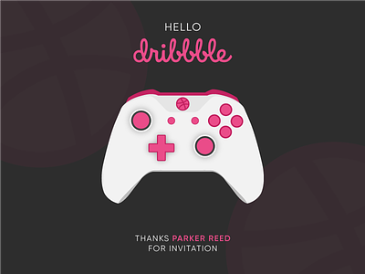 Hello Dribbble dribbble hello joystick thanks