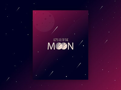 Moon Poster design moon poster