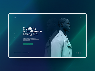 Creative world studio - Web Design art branding design minimal typography ui uidesign ux uxui web website