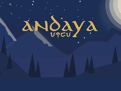 Andaya Title Screen game art illustration night