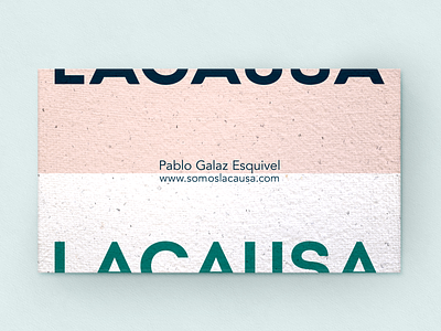 La Causa - Stationary branding branding agency business card change agency chilean corporate identity paper positive change stationary sustainability sustainable graphic design visual identity