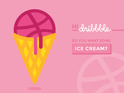 Hi Dribbble! Ice cream?