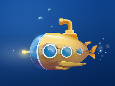 Submarine 2 illustration submarine underwater water