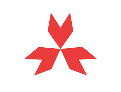 Abstract Geometric Atomic Flower Logo. branding design graphic design icon illustration illustrator logo minimal vector